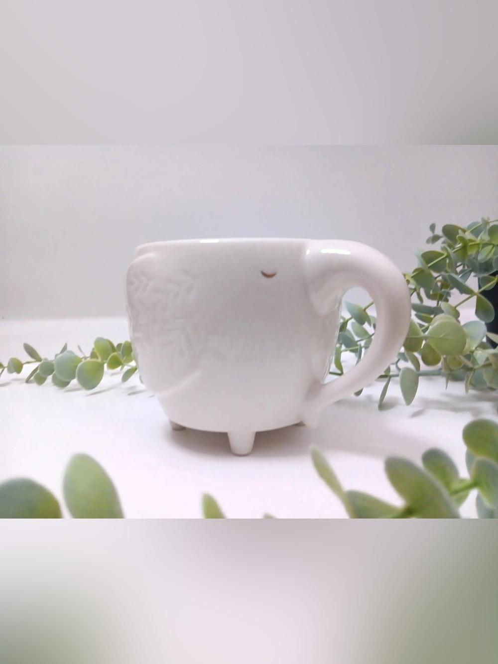 Opalhouse White Elephant Ceramic Mug